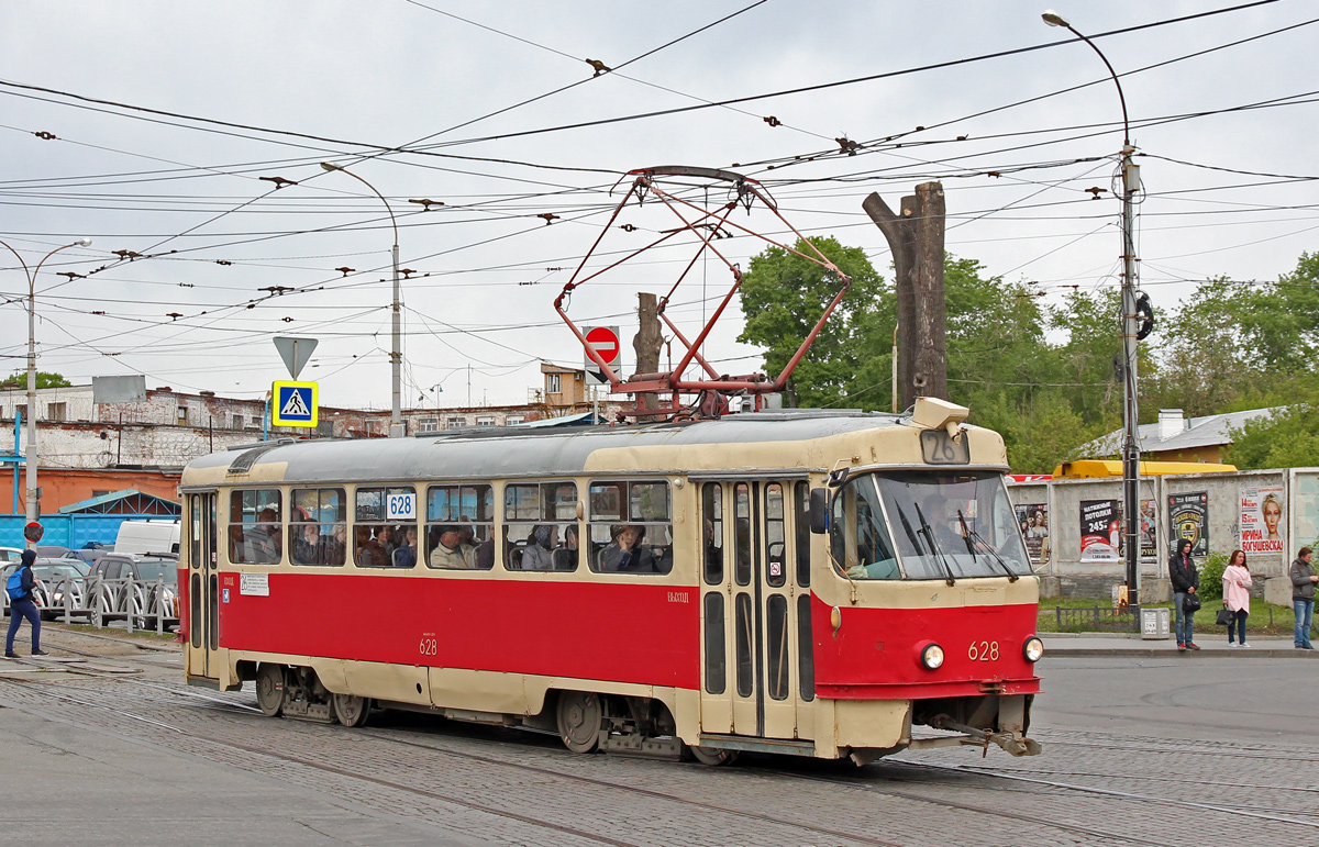 Jekaterinburg, Tatra T3SU (2-door) № 628