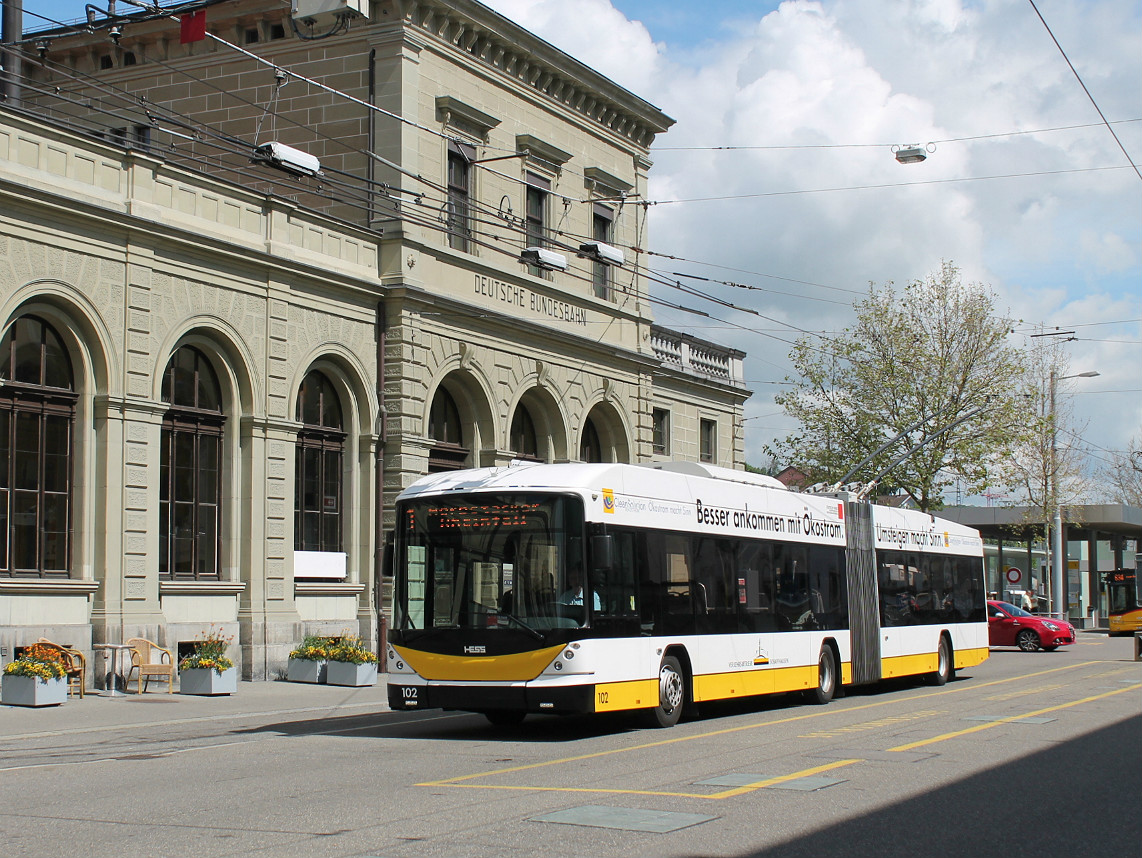 Шаффхаузен, Hess SwissTrolley 3 (BGT-N2C) № 102 Шаффхаузен, Hess SwissTrolley 3 (BGT-N2C) № 102