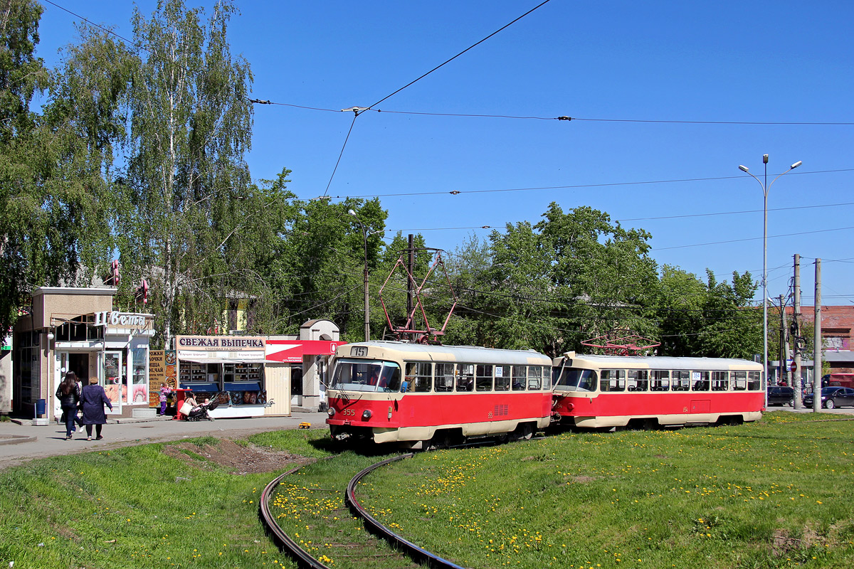 Екатеринбург, Tatra T3SU № 355; Екатеринбург, Tatra T3SU № 354