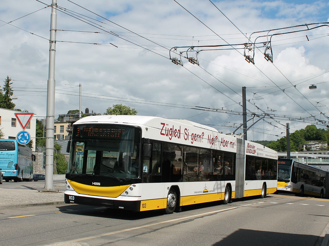 Шаффхаузен, Hess SwissTrolley 3 (BGT-N2C) № 103