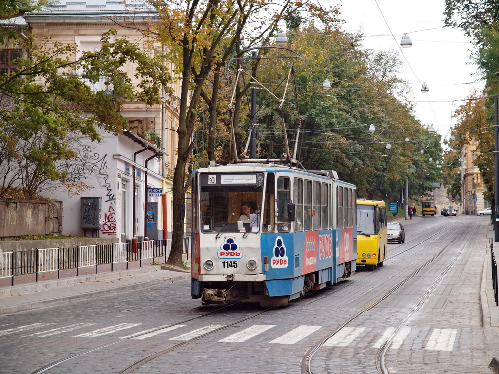 Львов, Tatra KT4SU № 1145