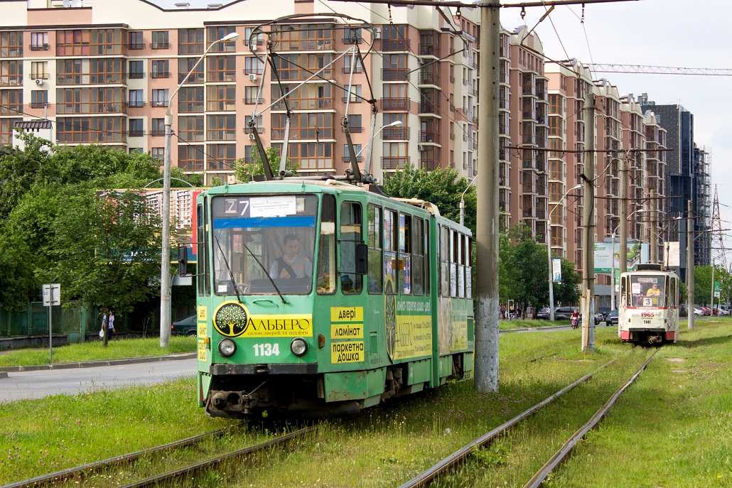 Львов, Tatra KT4SU № 1134