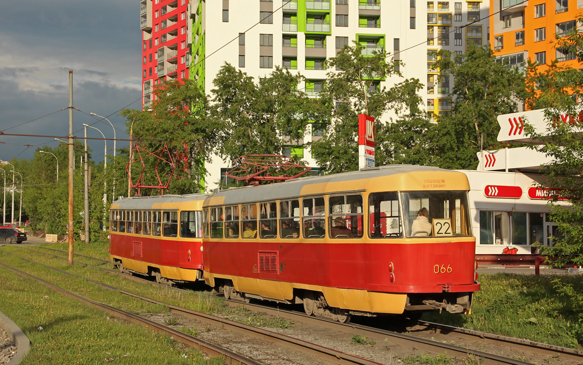 Екатеринбург, Tatra T3SU (двухдверная) № 066