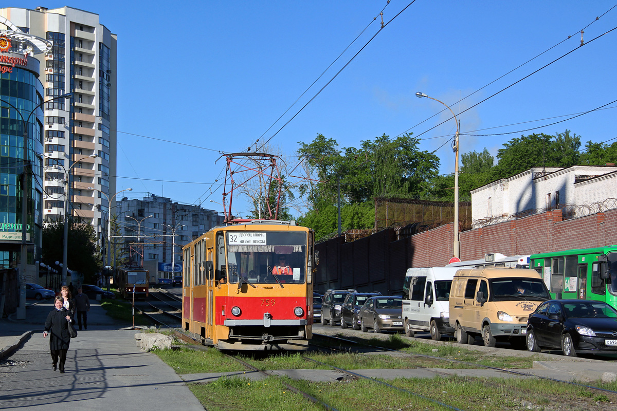 Екатеринбург, Tatra T6B5SU № 759