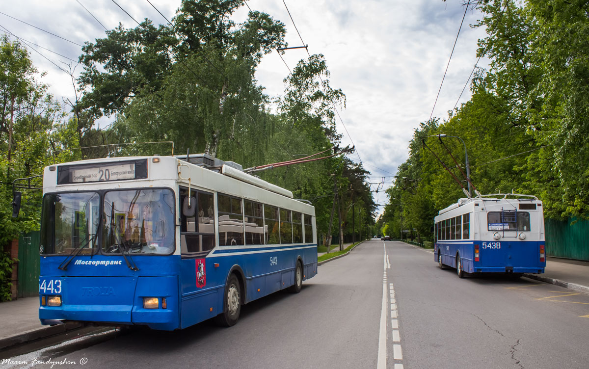 Москва, Тролза-5275.05 «Оптима» № 5443; Москва, Тролза-5275.05 «Оптима» № 5438