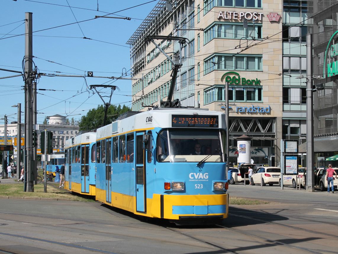 Хемниц, Tatra T3DM № 523