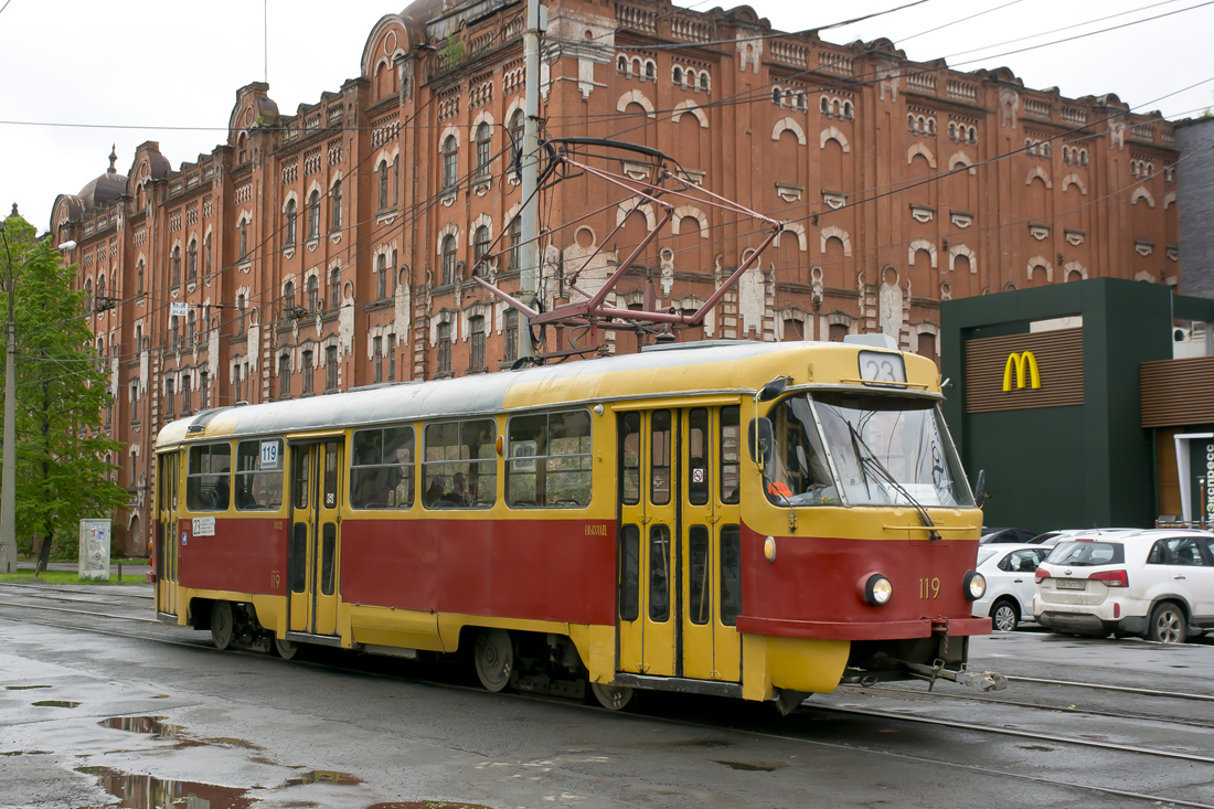 Екатеринбург, Tatra T3SU (двухдверная) № 119