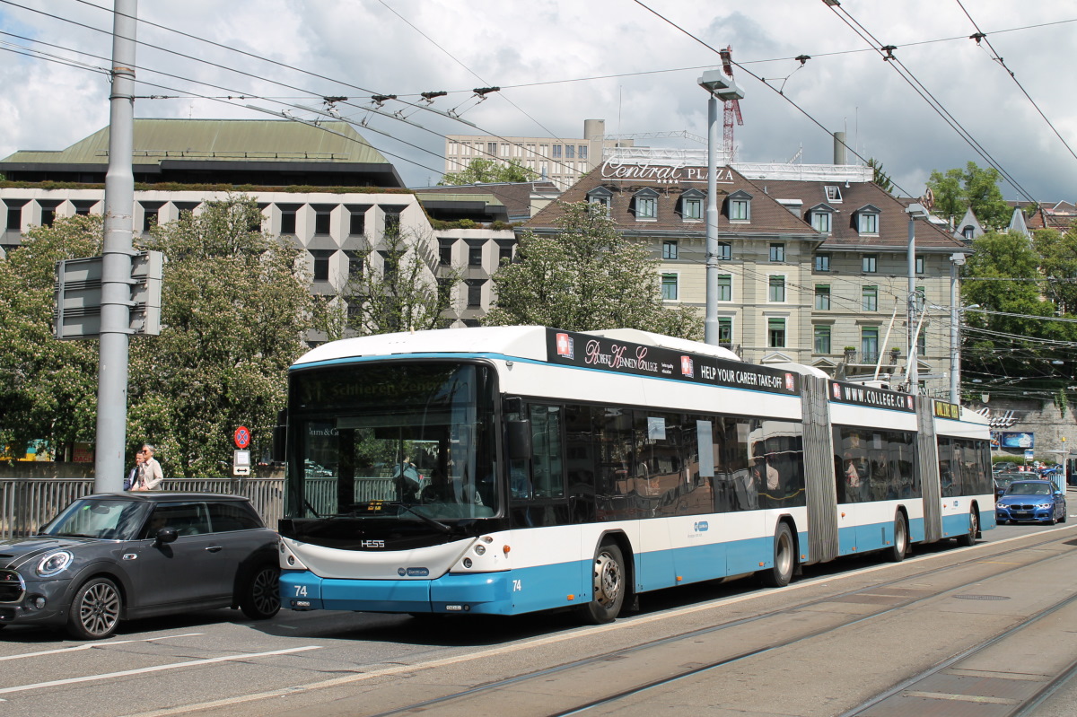 Цюрих, Hess lighTram (BGGT-N2C) № 74