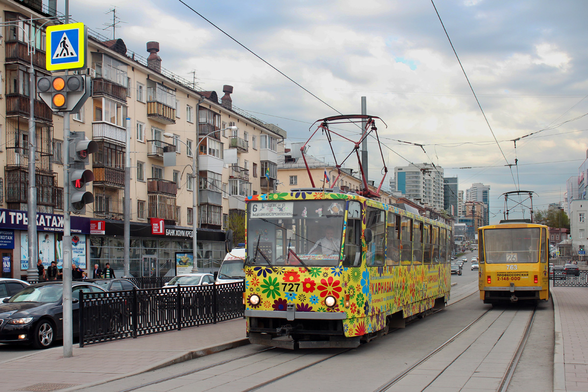 Екатеринбург, Tatra T6B5SU № 727