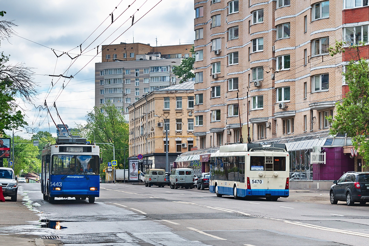 Maskva, Trolza-5275.05 “Optima” nr. 5443; Maskva, Trolza-5265.00 “Megapolis” nr. 5470