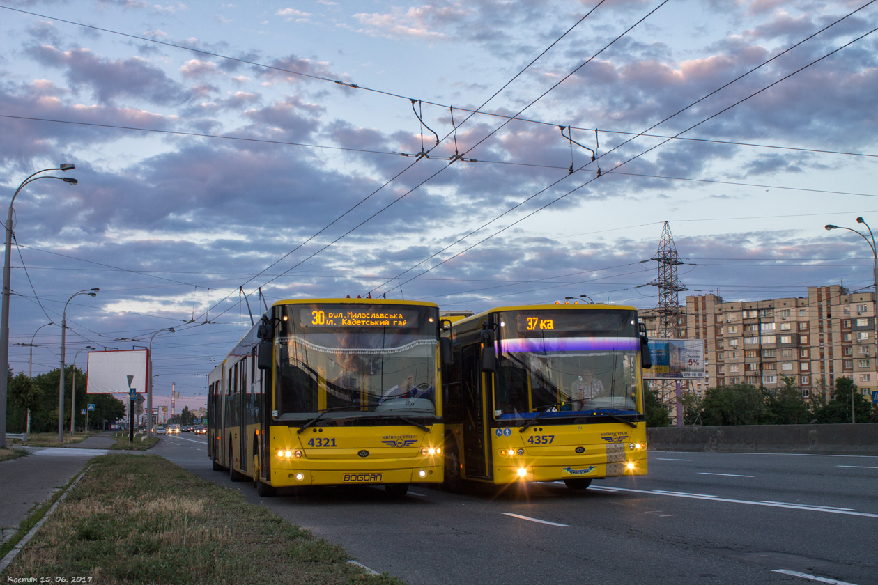 Киев, Богдан Т90110 № 4321; Киев — Троллейбусные линии: Левый берег
