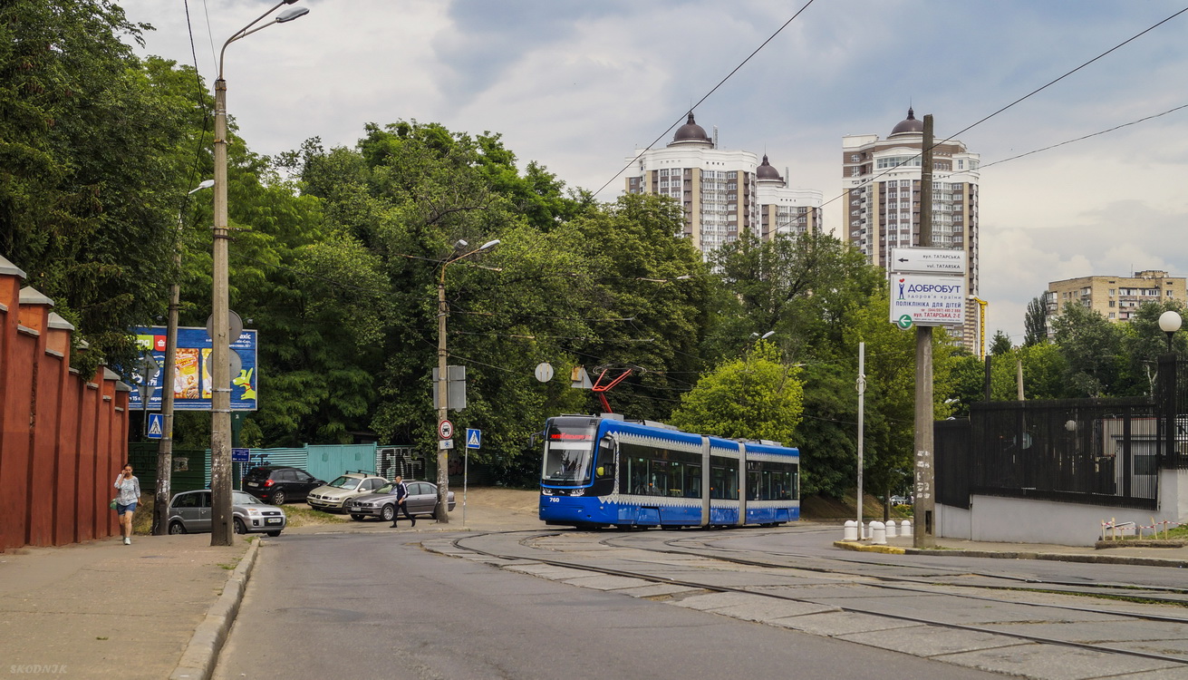 Киев, PESA 71-414К (Fokstrot) № 760; Киев — Парад трамваев 17.06.2017