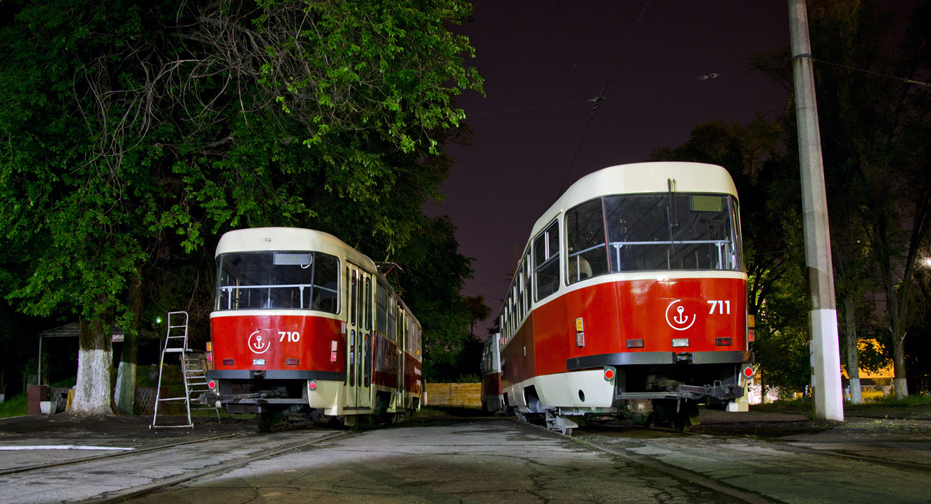 Мариуполь, Tatra T3SUCS № 710; Мариуполь, Tatra T3SUCS № 711