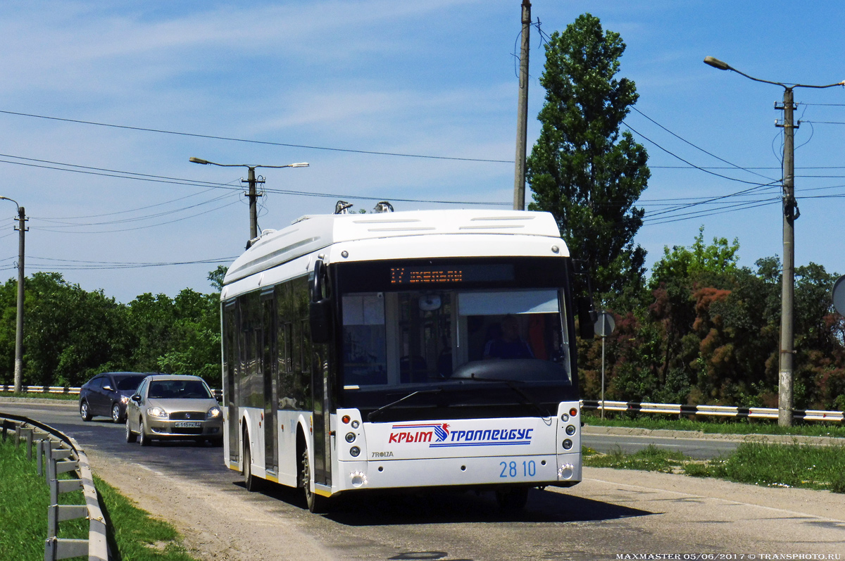 Крымский троллейбус, Тролза-5265.03 «Мегаполис» № 2810; Крымский троллейбус — Движение троллейбусов без КС (автономный ход) Крымский троллейбус, Тролза-5265.03 «Мегаполис» № 2810; Крымский троллейбус — Движение троллейбусов без КС (автономный ход)