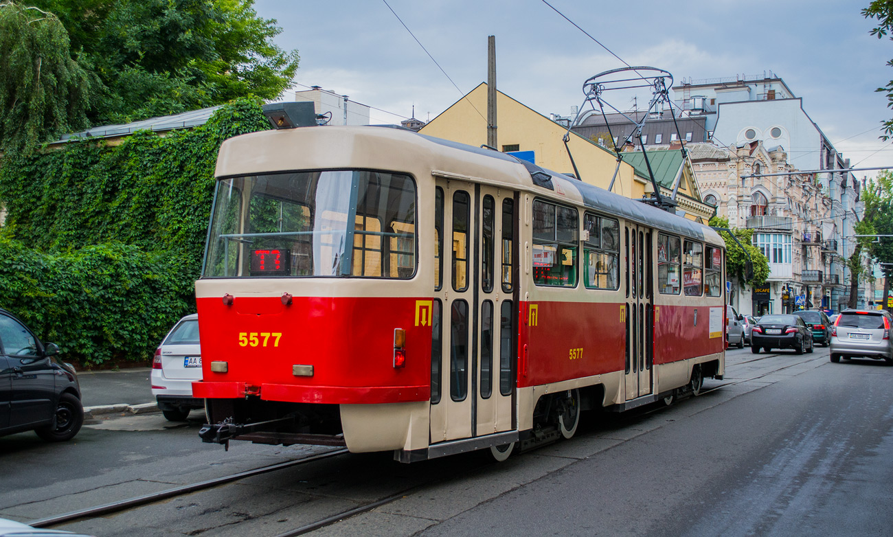 Киев, Tatra T3SUCS № 5577; Киев — Парад трамваев 17.06.2017 Киев, Tatra T3SUCS № 5577; Киев — Парад трамваев 17.06.2017