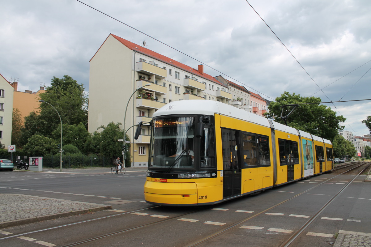 Берлин, Bombardier Flexity Berlin (GT6-08ZR/F6Z) № 4019