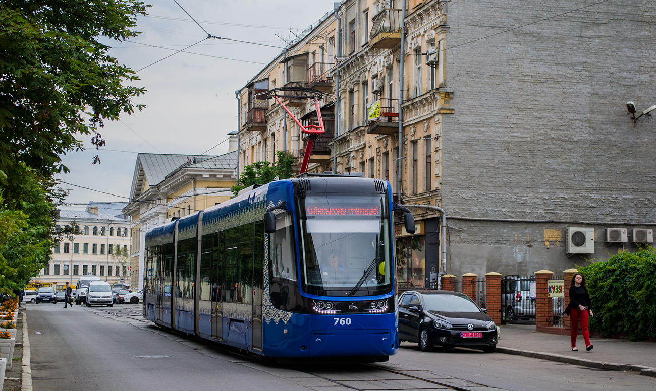 Киев, PESA 71-414К (Fokstrot) № 760; Киев — Парад трамваев 17.06.2017