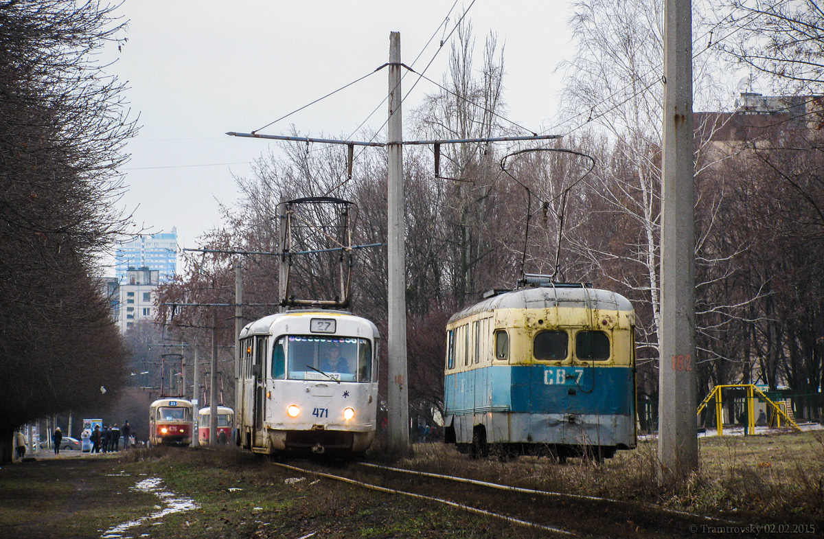 Харьков, Tatra T3SU № 471; Харьков, МТВ-82 № СВ-7