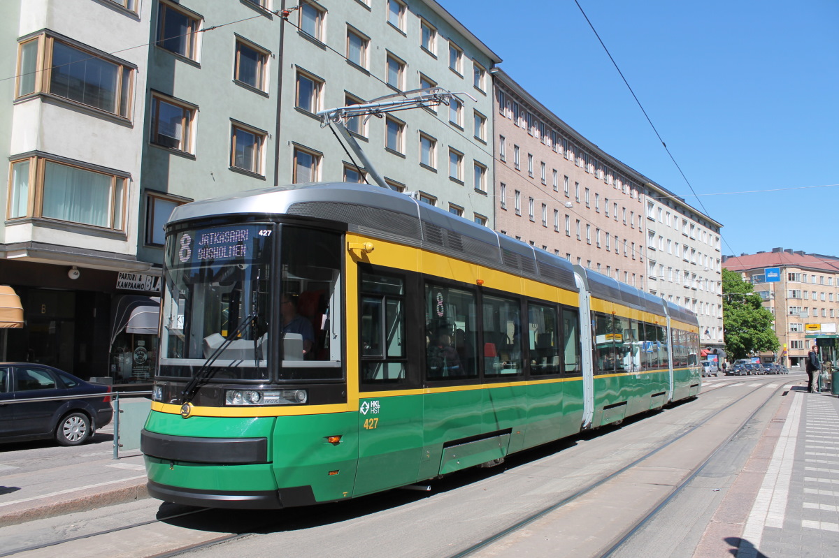 Хельсинки — Эспоо, Škoda ForCity Smart Artic MLNRV3 № 427