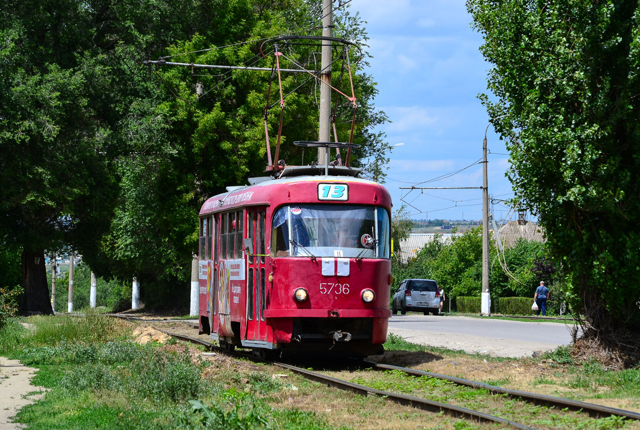 Волгоград, Tatra T3SU № 5736