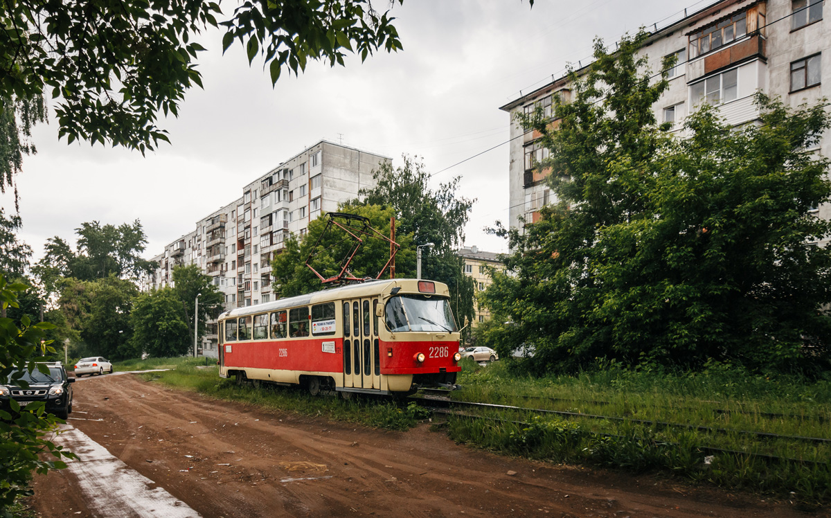 Ижевск, Tatra T3SU (двухдверная) № 2286