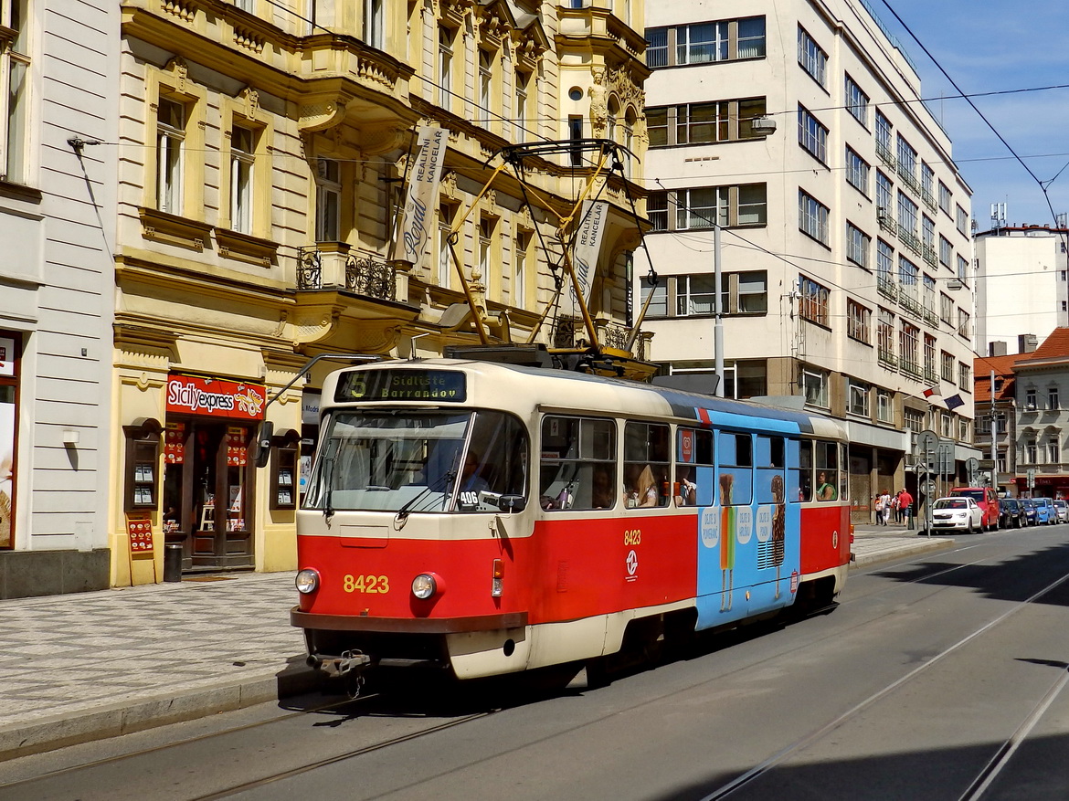 Прага, Tatra T3R.P № 8423