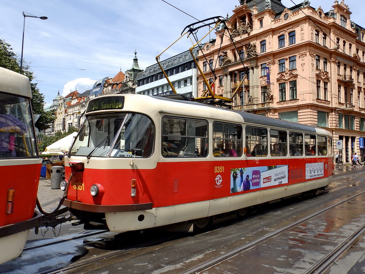 Прага, Tatra T3R.P № 8351