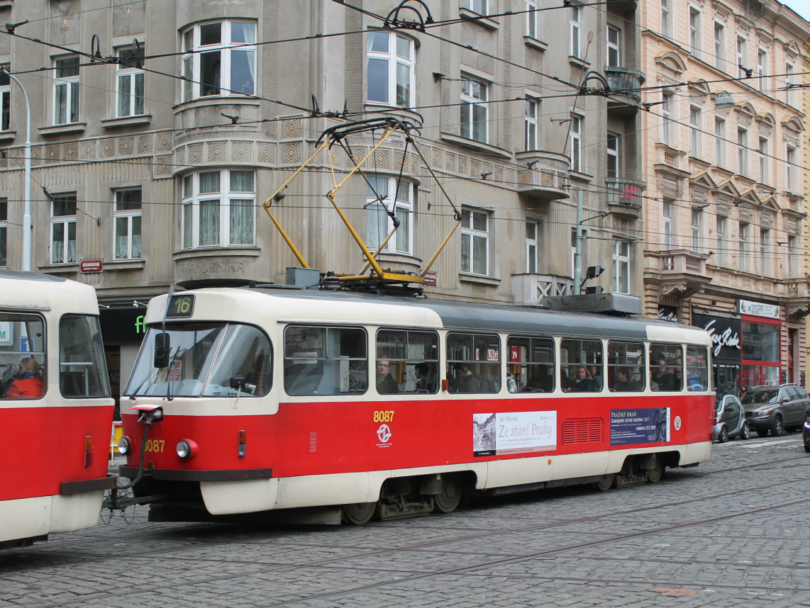 Прага, Tatra T3M2-DVC № 8087