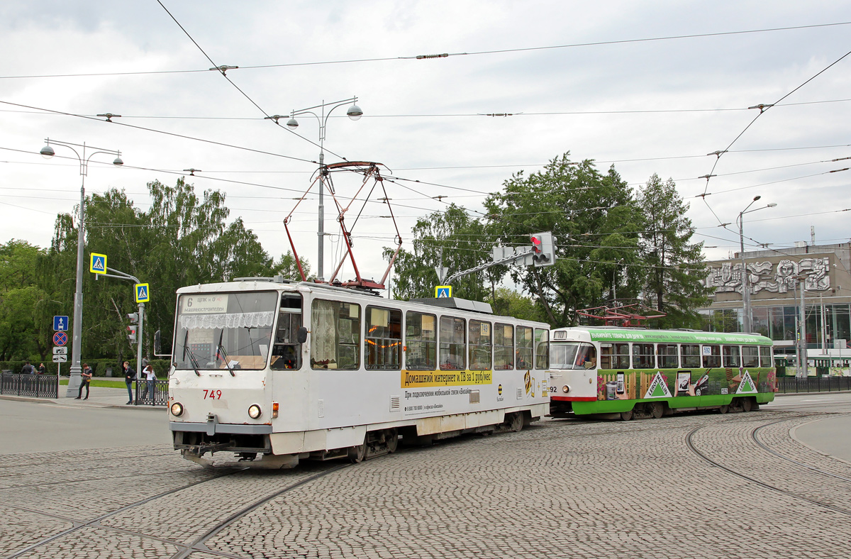 Екатеринбург, Tatra T6B5SU № 749