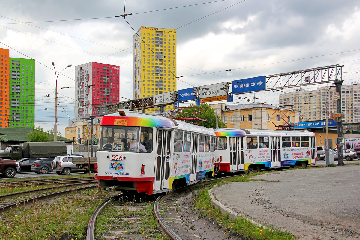 Екатеринбург, Tatra T3SU № 596