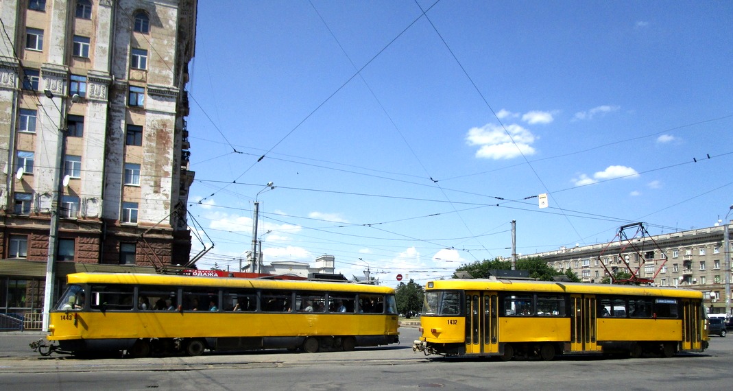 Днепр, Tatra T4D-MT № 1443; Днепр, Tatra T4D-MT № 1432