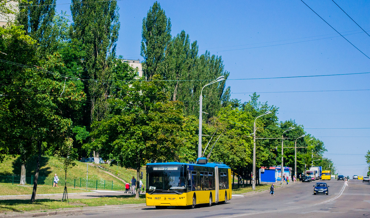 Кіеў, ЛАЗ E301D1 № 2627 Кіеў, ЛАЗ E301D1 № 2627