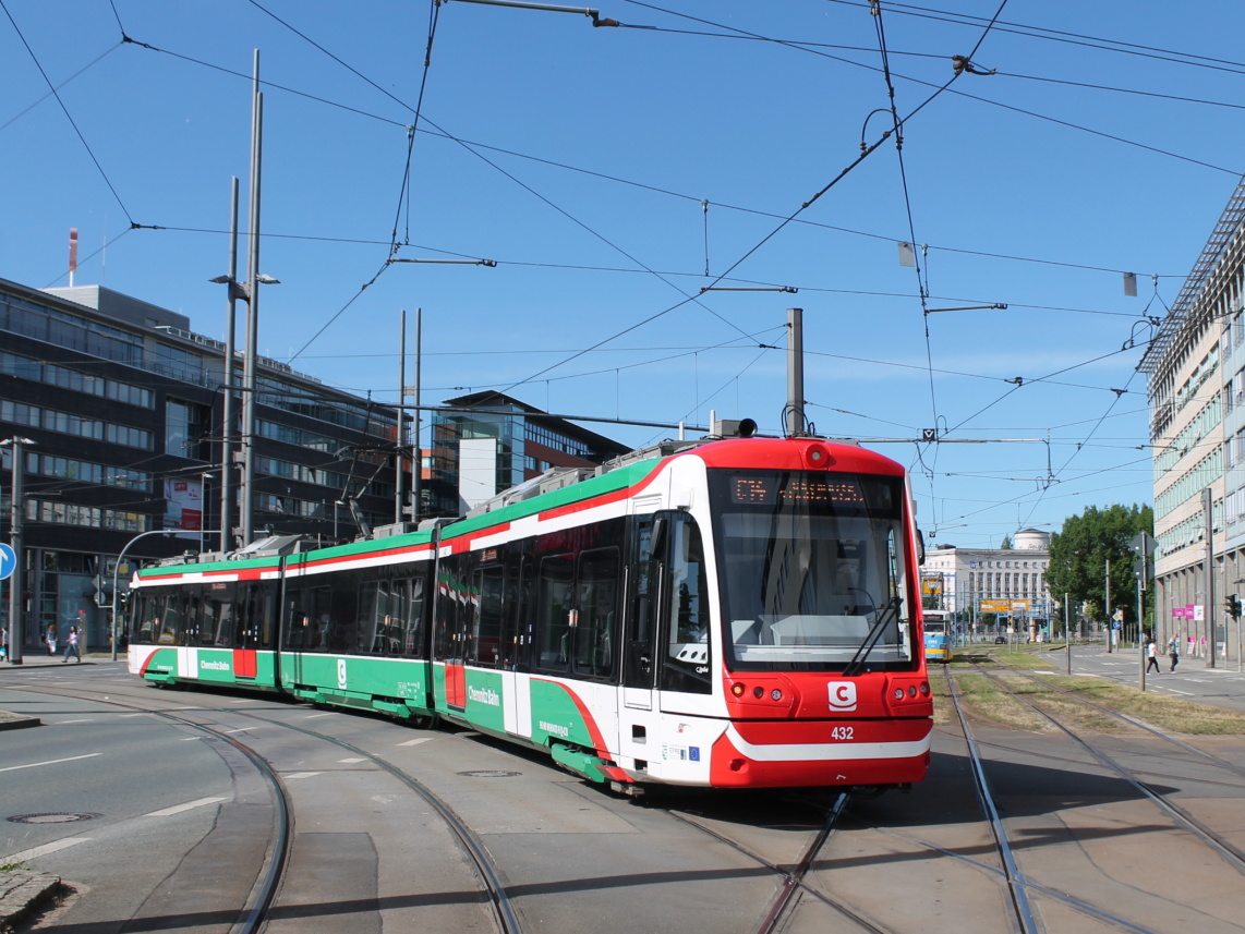 Хемниц, Vossloh Citylink № 432; Хемниц — Трамвайно-железнодорожная система «Хемницер Модель»