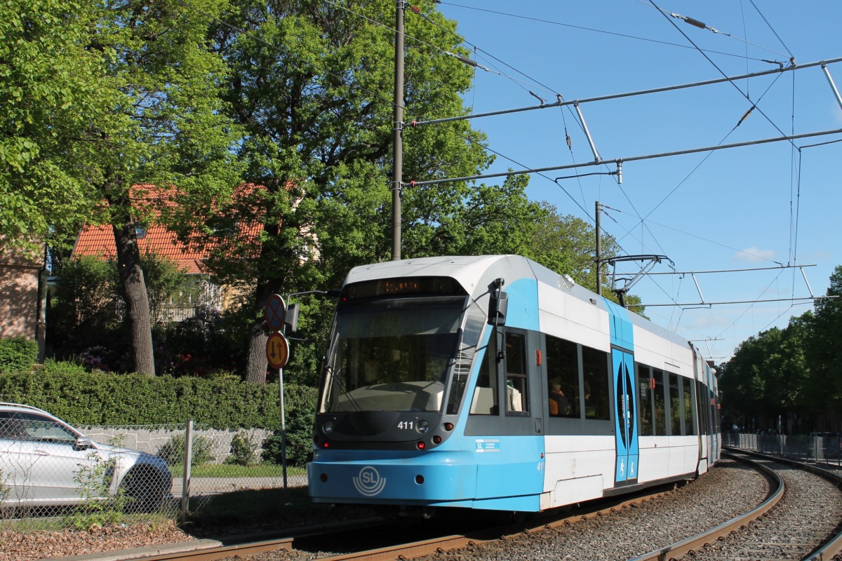 Стокгольм, Bombardier Flexity Swift № 411