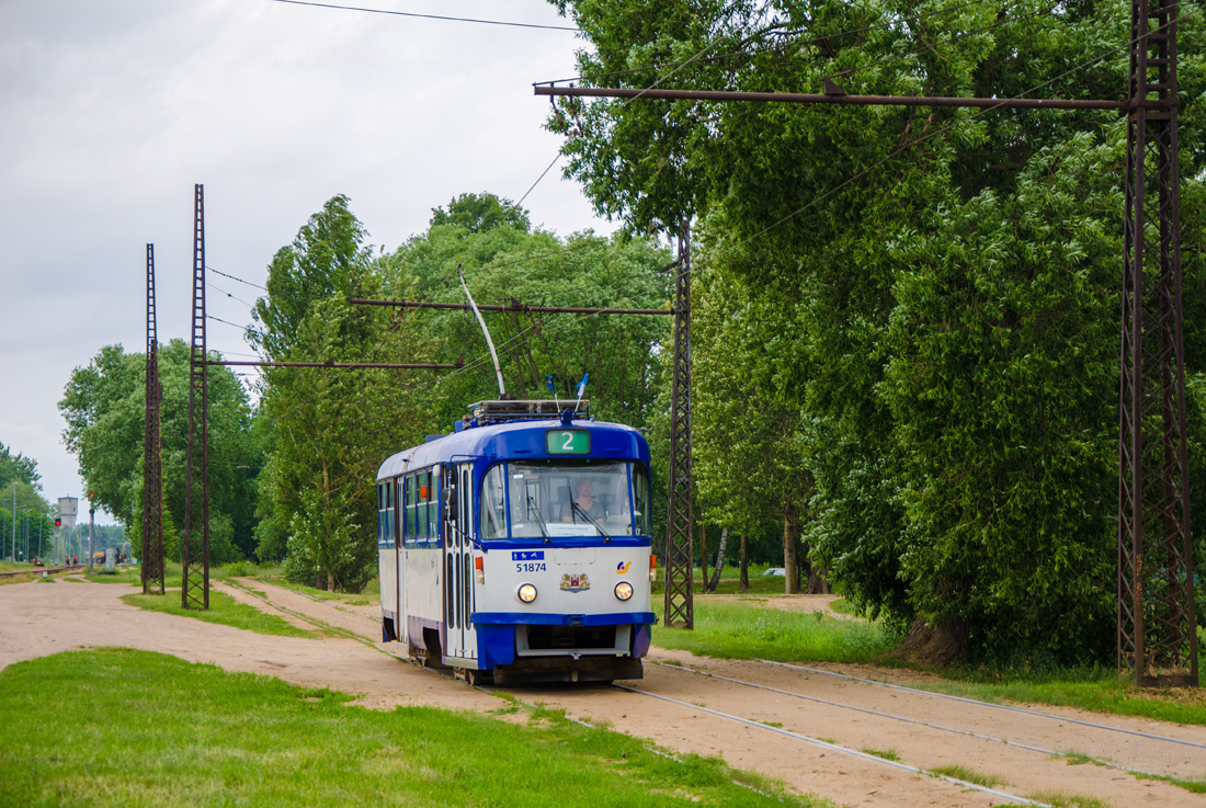 Riga, Tatra T3A N°. 51874
