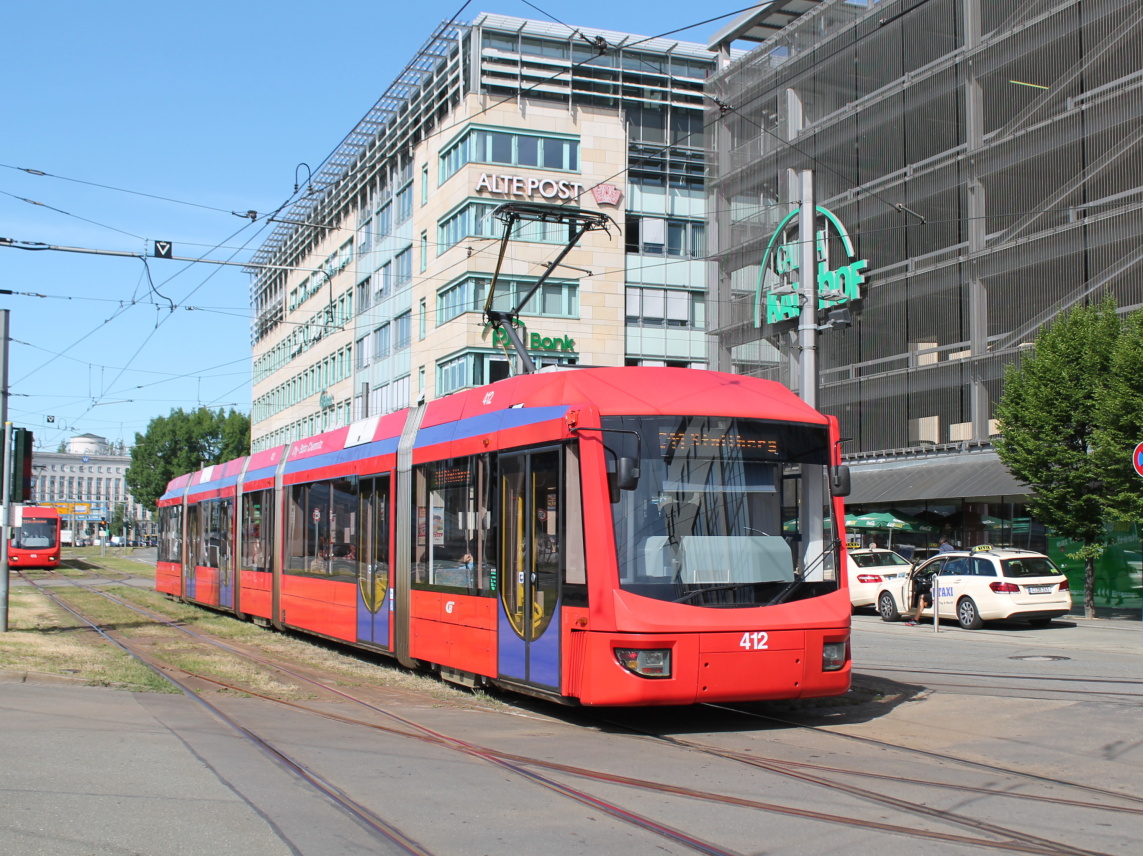 Хемниц, Bombardier 6NGT-LDZ № 412; Хемниц — Трамвайно-железнодорожная система «Хемницер Модель»