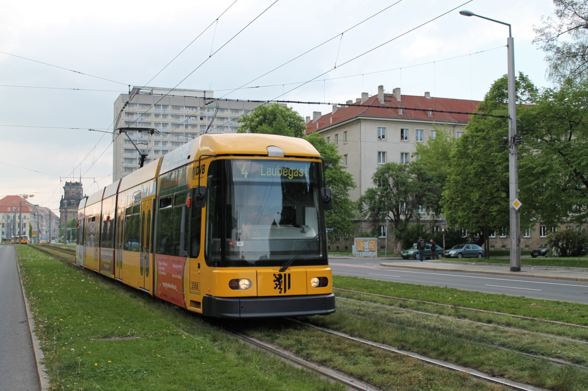 Дрезден, SachsenTram NGT 6 DD ZR № 2588