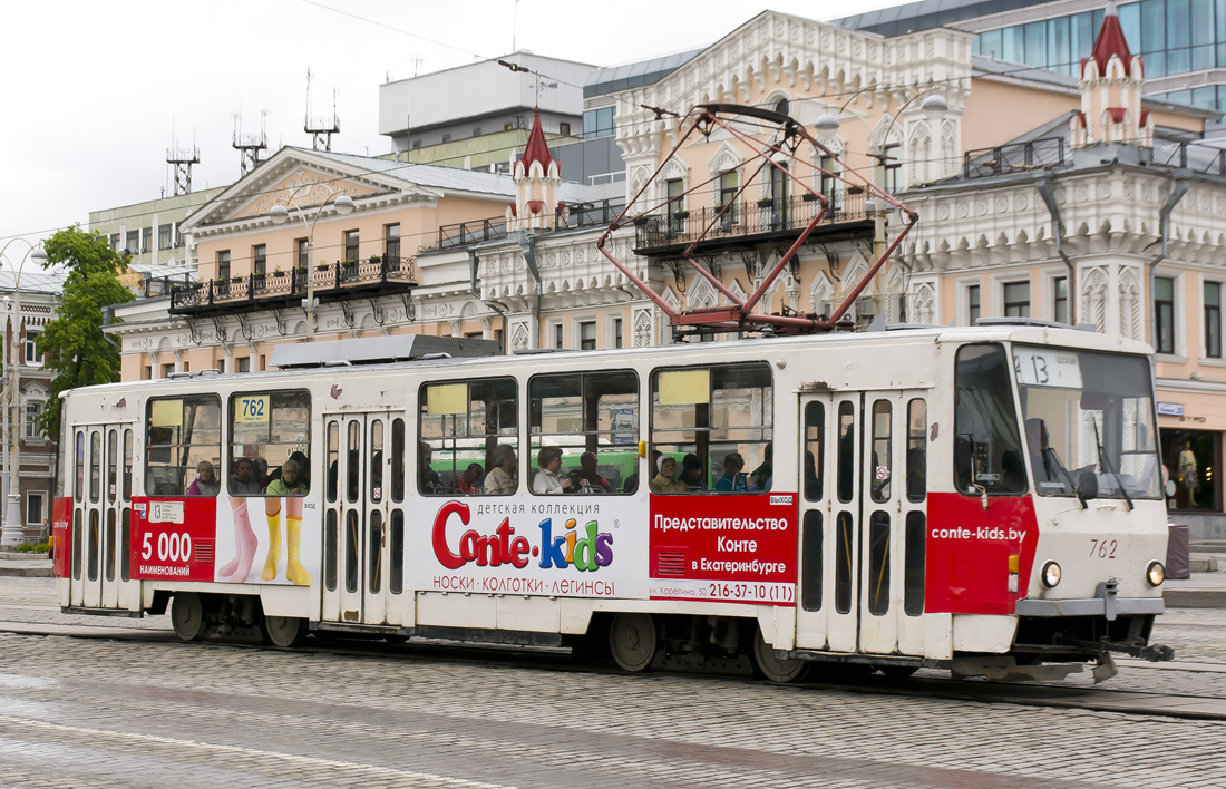 Екатеринбург, Tatra T6B5SU № 762