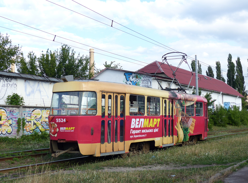Киев, Tatra T3SU № 5524