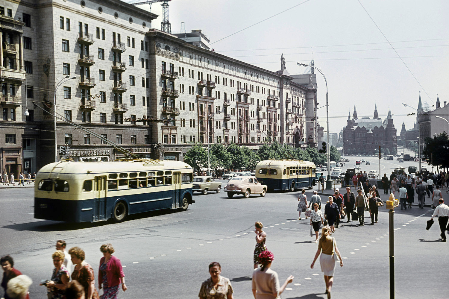 Москва, МТБ-82Д № 1550; Москва, МТБ-82Д № 1532; Москва — Исторические фотографии — Трамвай и Троллейбус (1946-1991)