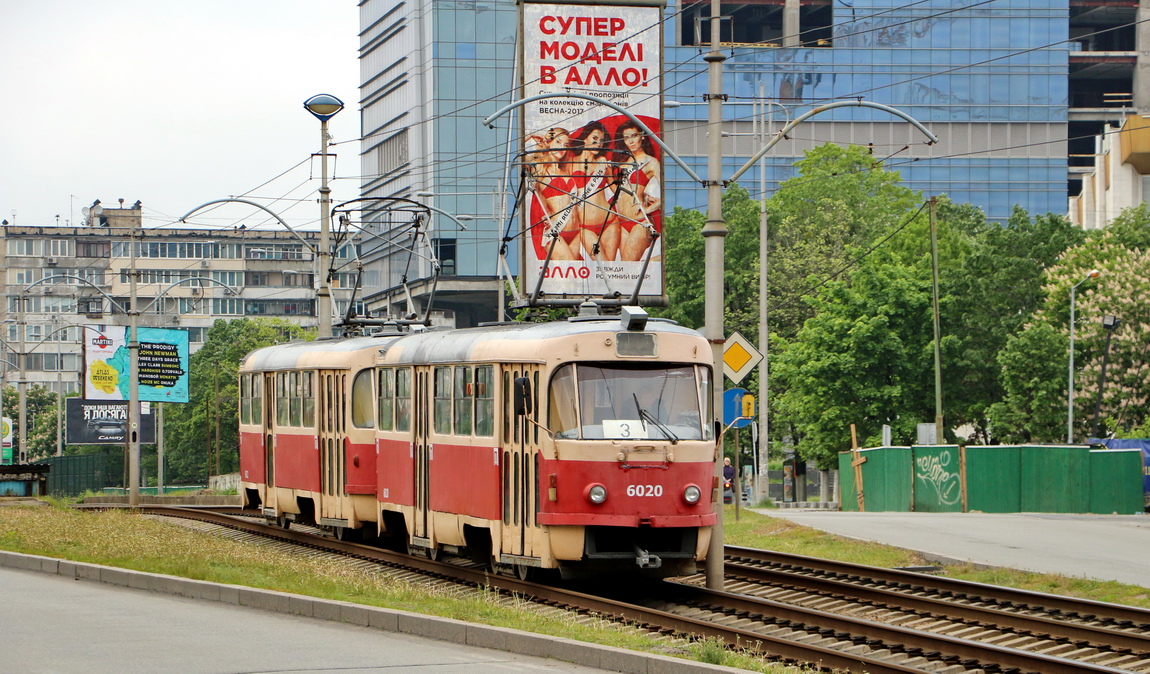 Киев, Tatra T3SU № 6020
