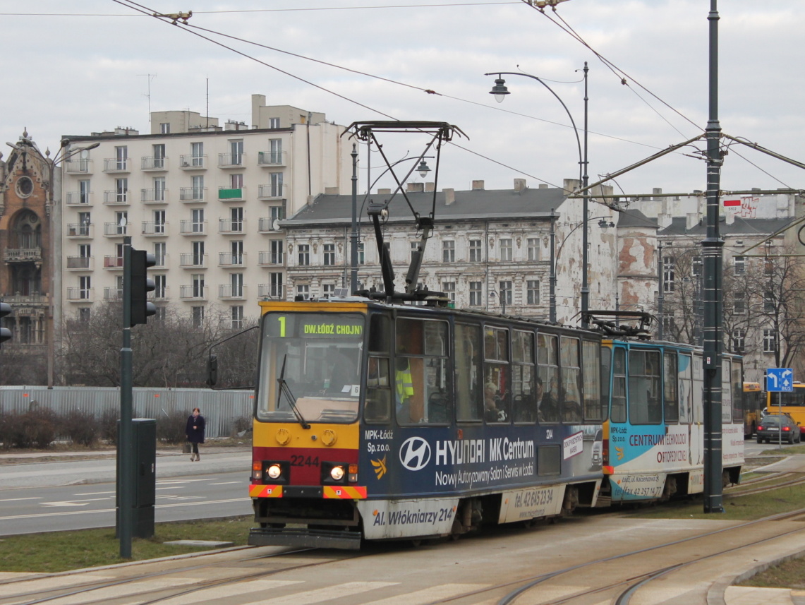 Лодзь, Konstal 805Na № 2244 Лодзь, Konstal 805Na № 2244