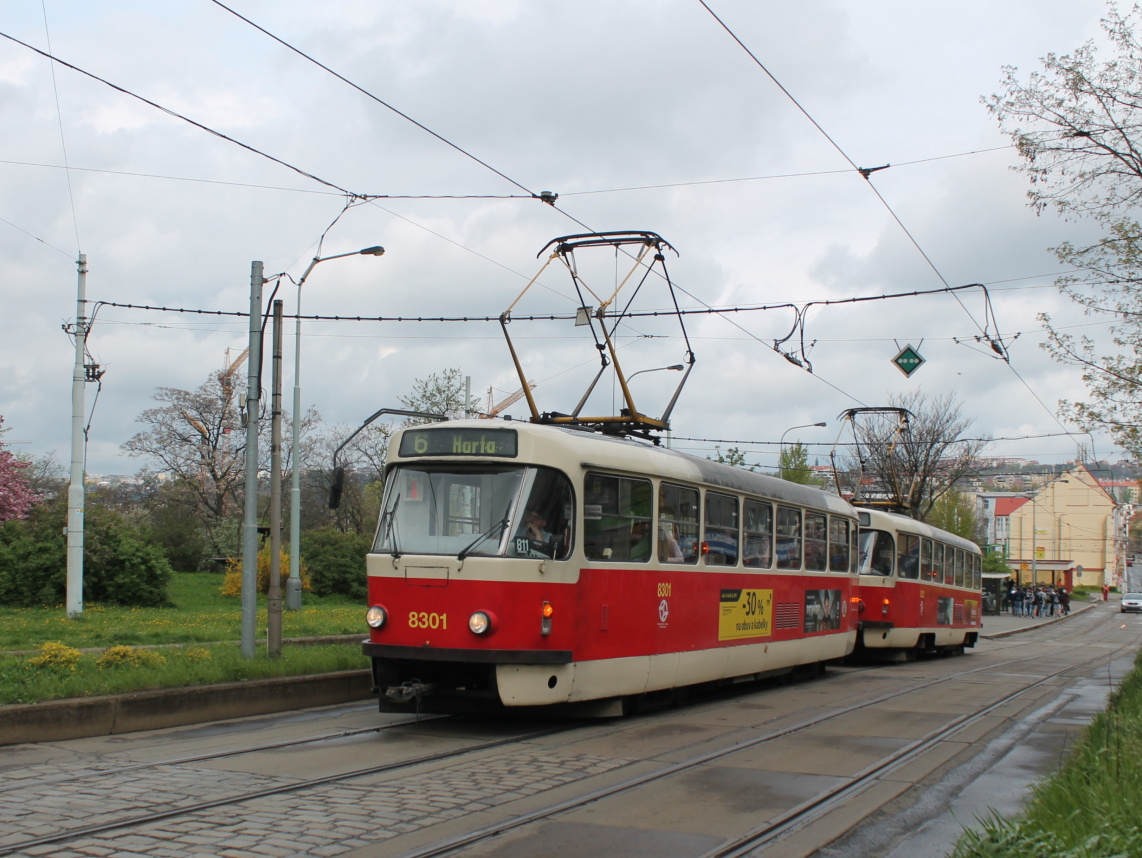 Прага, Tatra T3R.P № 8301