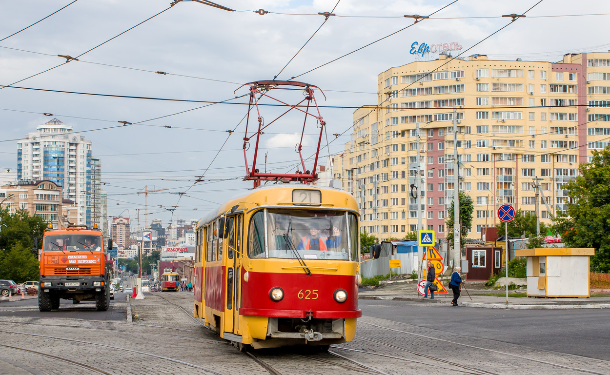 Екатеринбург, Tatra T3SU (двухдверная) № 625