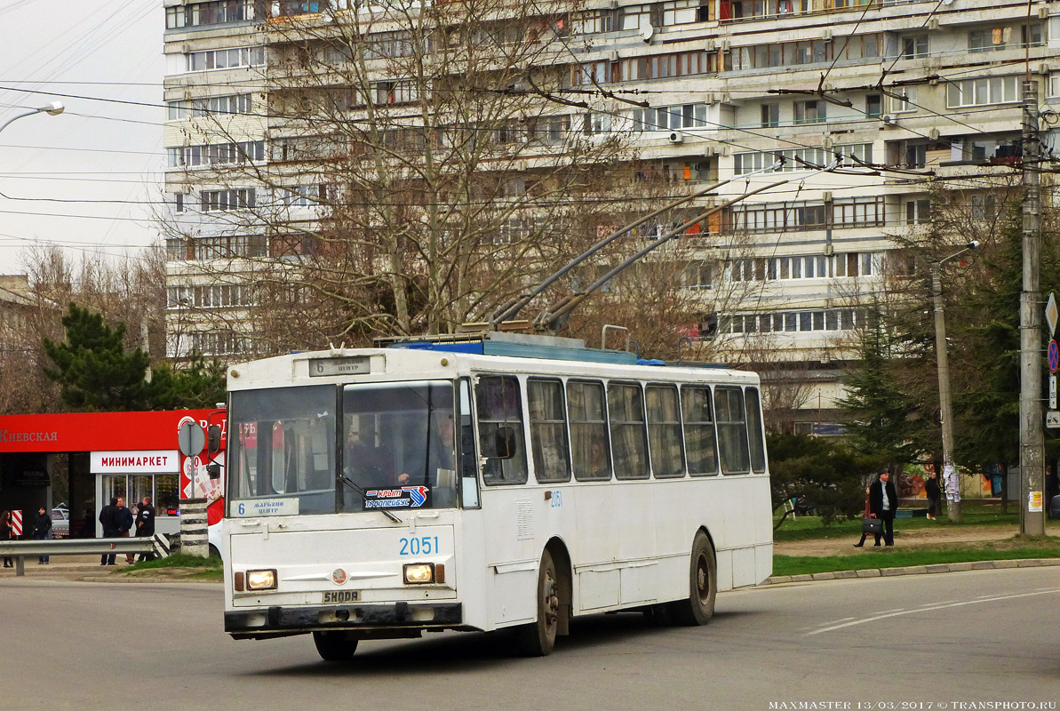 Крымский троллейбус, Škoda 14Tr02/6 № 2051