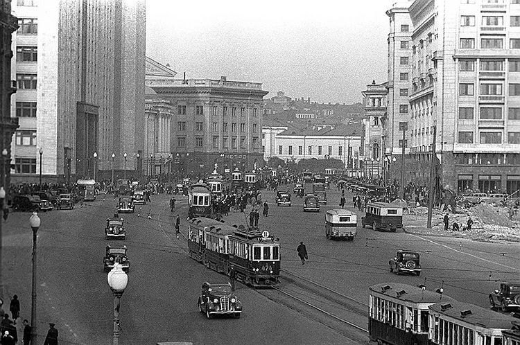 Москва, Ф (Балтийский) № 474; Москва — Исторические фотографии — Трамвай и Троллейбус (1921-1945)