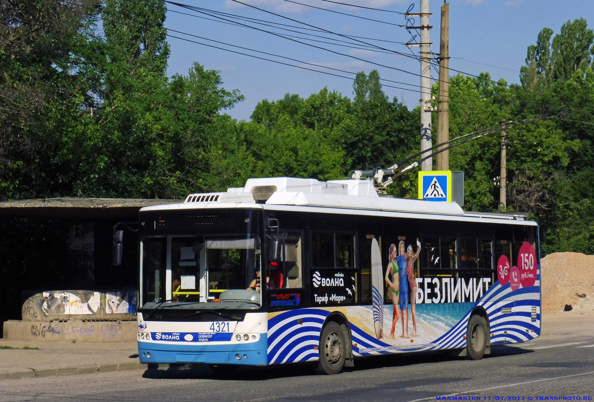 Кримський тролейбус, Богдан Т70110 № 4321