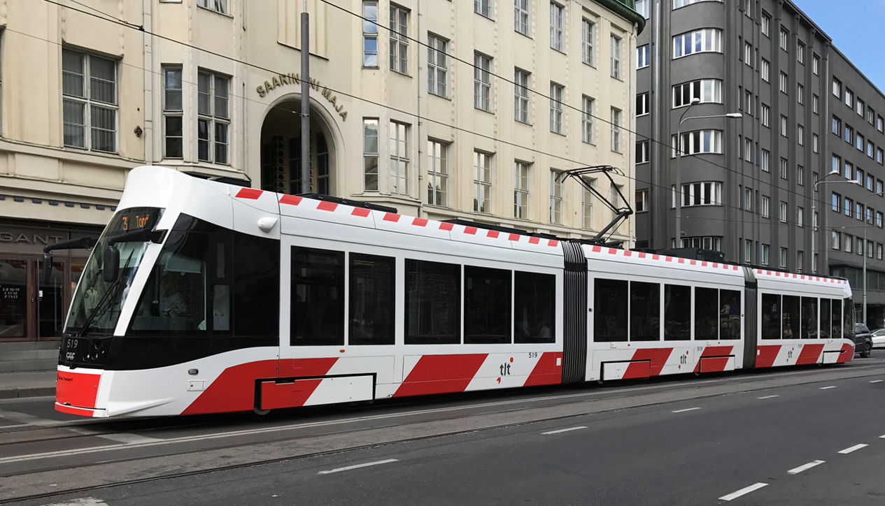 Таллин, CAF Urbos AXL № 519