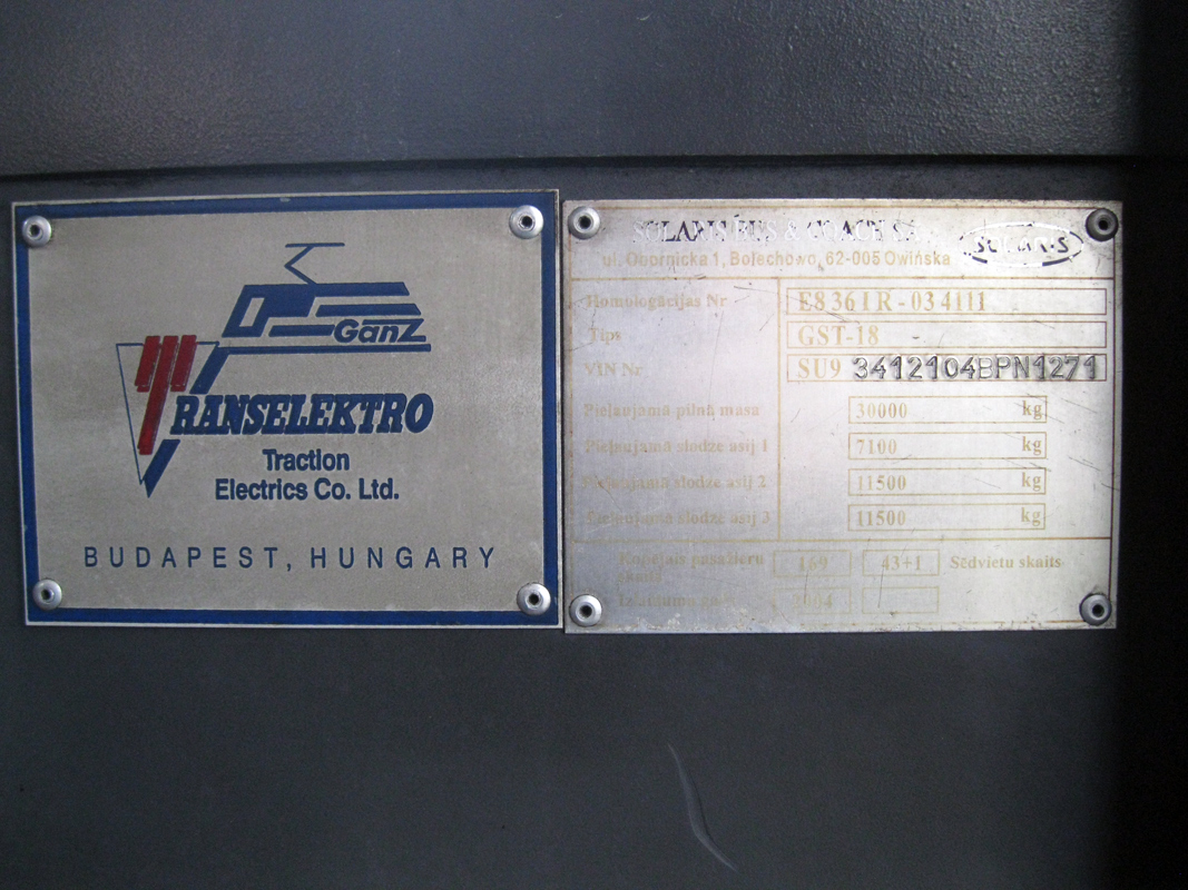 Рига, Solaris Trollino II 18 Ganz № 16153