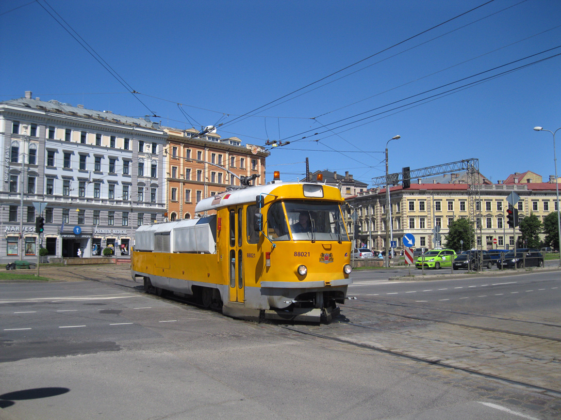 Рига, Tatra T3SU (двухдверная) № 88021